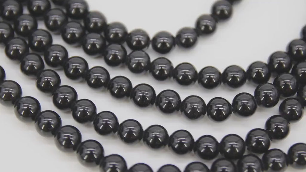 Natural Black Obsidian Beads, Smooth Shiny Round Black Beads BS 77, Grade  AA Sizes 6 Mm 8mm or 10mm, 15.75 Inch Strands - Etsy
